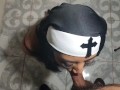 Nun addicted to anal sex twerks with his cock in her ass