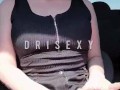 Safada cheia de tesão se masturbando no carro | Dri Sexy | Part 1