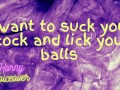 Audio Only: ASMR Blowjob~Suck Cock and Lick Balls~Female Moans~Orgasm guaranteed!