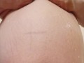 SEXY PREGNANT BBW SHOWS HER ASSHOLE AND MILKS HER TITTIES AT THE SPA