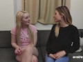 Ersties - Hot Blonde Quivers As Rebecca Tongues Her Clit