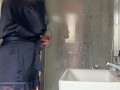 My husband started jerking off to my stepmom when she caught him taking a shower.