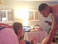 Hot Latino Thug Bends Over Babysitter In Lingerie For Being A Bad Girl an Pounds Her Tight Pussy