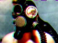 Halloween is coming! Creepy video of a gas mask fetish in the shower.