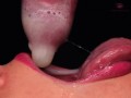 CLOSE UP: HORNY Mouth MILKING All CUM into CONDOM and BROKE IT! BEST Milking BLOWJOB ASMR 4K