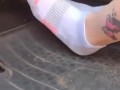 Pedal pumping in ankle socks