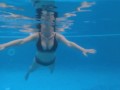 Horny Milf With Huge Tits Swimming is Super Hot.! (Juicy Lousie)