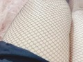Taking off my fishnets and tall heels! Dirty talking as I rub on my pussy and show a toe ring!