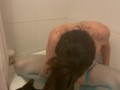 MILF gargling piss