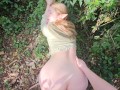 Found a red-haired elf in the forest and fucked her in public