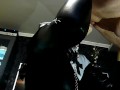 Stepmother in Nun outfit has a strong orgasm while licking his ass