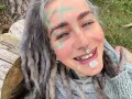 Tattooed Fantasy Fairy-girl gets fucked in the forrest - POV - facial cumshoot