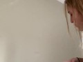 Hot blonde teen spontaneously rides my big cock and I came in her pussy - Laney Grey