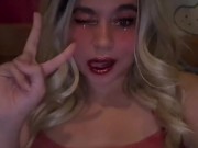 Cute dumb blonde