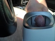 Highway road head massive cumshot