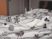 Step mom waiting husband, but... surprise! 🥵 Step son risky fuck until cum inside pussy 💦