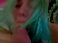 Acid trip blowjob from teen stepsister