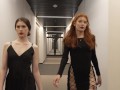 Two sexy vampiresses catch a new guy to play with