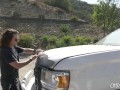Step sister Aubree Valentine Tempts Her Step-brother Into Hardcore In the Pickup Truck