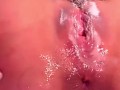 Cumming and squirting in the bathroom on your face.