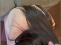 BBW SLOBBERING FACEFUCK BLOWJOB CUM IN BRUNETTE HAIR