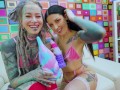 Crazy ANAL Toys - Alternative Tattooed Lesbians Strech there Assholes - ATM