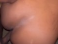 Thick Curvy Ebony Finds Her Self Bent Over Taking Backshots In The Middle Of Night