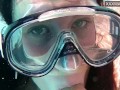 Cumshots underwater with two horny people