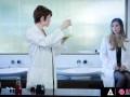 Cute Scientist Tries Massage Oil With Her Hot Assistant