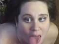 POV Thanksgiving Blowjob Cumshot On Tongue And Face 💦