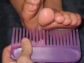 Foot fettish tickling
