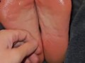 Foot fettish tickling