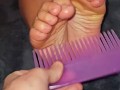 Foot fettish tickling