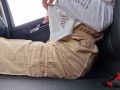 Big squirting in taxi Extreme wet orgasm