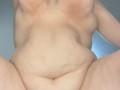 BBW GOTH GIRL BIG SOFT TITS AND BELLY STANDING FUCK CUM DRIPPING FAT PUSSY