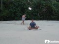 Blowjob on the beach
