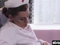 Watch these kinky lesbian nurses have wild strapon sex