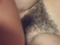 Neighbors 18yr old son fucks my hairy pussy and cums on my thick bush quick