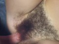 Neighbors 18yr old son fucks my hairy pussy and cums on my thick bush quick
