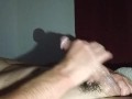 Rubbing, massaging and edging my long hard cock before making love to my best friends wife