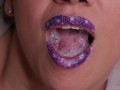 Close up blowjob and mouthful