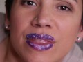Close up blowjob and mouthful