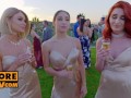 POV - Bridesmaids mounts your dick with their juicy pussies