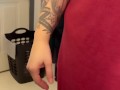BBW stepmom MILF sucks dick side POV