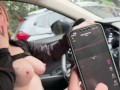 Dani Ortiz drives his car while his vagina vibrates INEDITO