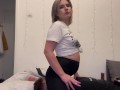 Face sitting and farting on my new fart slave while smoking with face expresions(full clip on my of)