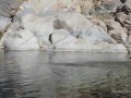 Naked blonde girl explores waterfall- relaxing and beautiful