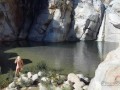 Naked blonde girl explores waterfall- relaxing and beautiful