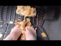 Smashing apple pie with my huge feet