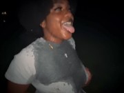 I Took @GoldenEbonii To The Park For Some Wet 💦💦 Fun! [Gape, Head, Piss]